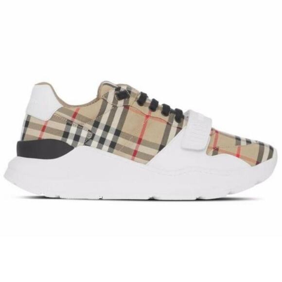 BURBERRY Regis check logo sneakers - Picture 1 of 4